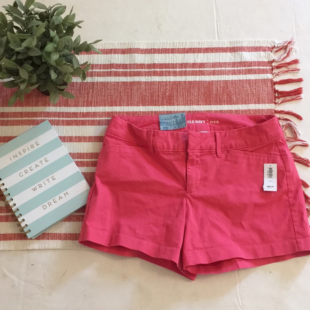 Old Navy: Size 0: pixie length hot pink shorts